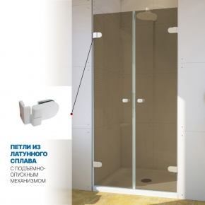 Инфографика 3 LUX DOOR GK-002 белый матовый стекло бронзовое толщина 0_6