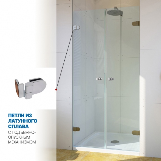 Инфографика 3 LUX DOOR GK-002 хром блестящий стекло выбеленное толщина 0_8
