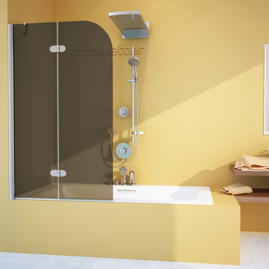 LUX PEARL GV-102A хром блестящий стекло бронзовое левое открывание двери