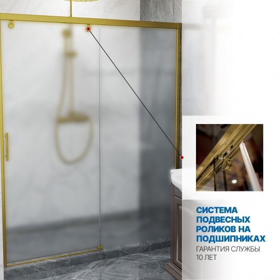 Инфографика 3 SLIDE DOOR GK-862 золотой металлик стекло  матовое