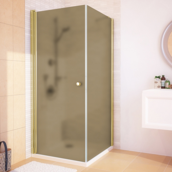 LUX SQUARE GK-601 золотой металлик стекло бронзовое матовое