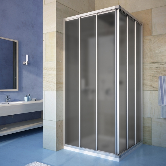 PRACTIC SQUARE GK-433 хром матовый стекло графитовое матовое