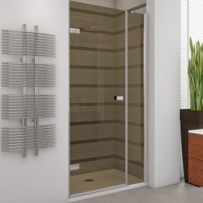 TREND DOOR GK-862BP хром матовый стекло бронзовое