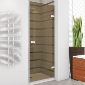 TREND DOOR GK-861ONE белый матовый стекло бронзовое