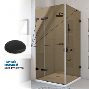 Инфографика 4 TREND SQUARE GK-863 черный матовый стекло бронзовое толщина 6_6