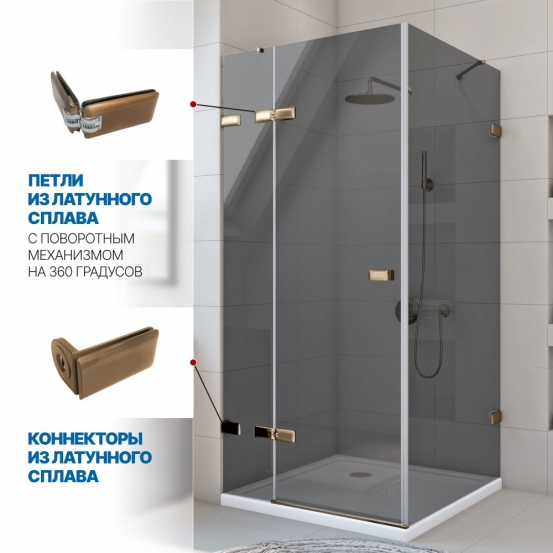 Инфографика 3 TREND SQUARE GK-863 бронзовый стекло графитовое толщина 6_6