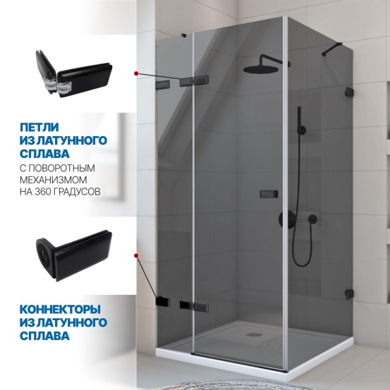 Инфографика 3 TREND SQUARE GK-863 черный матовый стекло графитовое толщина 8_8