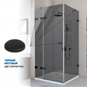 Инфографика 4 TREND SQUARE GK-863 черный матовый стекло графитовое толщина 8_8