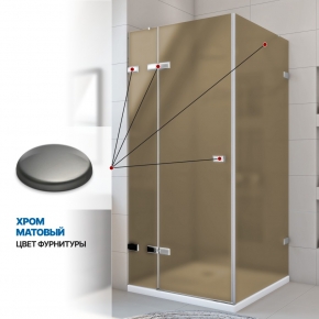 Инфографика 4 TREND SQUARE GK-863 хром матовый стекло бронзовое матовое толщина 8_6