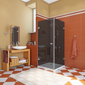 TREND SQUARE GK-862 хром матовый стекло графитовое