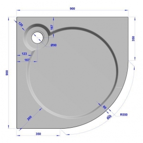 GW Deluxe 90x90x2 R-Grey #5