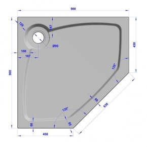 GW Deluxe 90x90x2 P-Grey #6