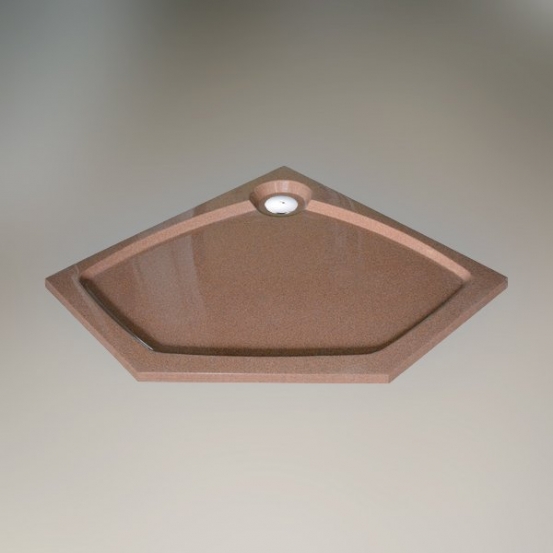 Поддон для душа GW Deluxe 100x100x4 P-Terracotta