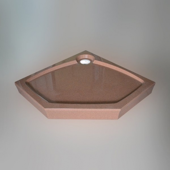 Поддон для душа GW Deluxe 90x90x16 P-Terracotta