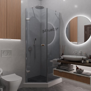 TREND DOOR GK-862BGP135 хром блестящий стекло бесцветное #1