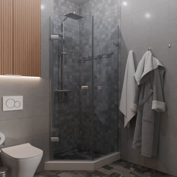 TREND DOOR GK-862G135C хром матовый стекло бесцветное #1